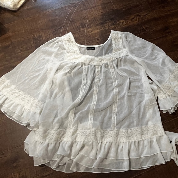 SOLDWhite vintage Lolita blouse - Picture 1 of 4